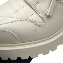 将图像加载到图库查看器中，Dior D-LEADER Cannage Mid-Length Boots IvoryKDI733CQC Calf Leather Size 38
