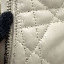 将图像加载到图库查看器中，Dior D-LEADER Cannage Mid-Length Boots IvoryKDI733CQC Calf Leather Size 38
