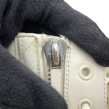 将图像加载到图库查看器中，Dior D-LEADER Cannage Mid-Length Boots IvoryKDI733CQC Calf Leather Size 38
