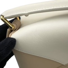 Load image into Gallery viewer, LOEWE Puzzle bag Shoulder Bag Beige/WhiteA510P60X38 Calf Leather Size Small
