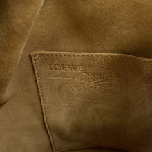 Load image into Gallery viewer, LOEWE Balloon Shoulder Ivory/Black Canvas Leather Size Small
