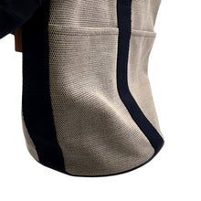 将图像加载到图库查看器中，HERMES Saxau Beige/Black Toile H Canvas Size MM
