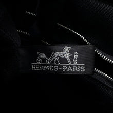 将图像加载到图库查看器中，HERMES Saxau Beige/Black Toile H Canvas Size MM

