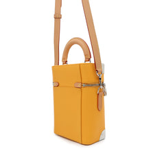 Load image into Gallery viewer, LOUIS VUITTON Vertical Box Trunk SaffronYellowM59666 CowhideLeather

