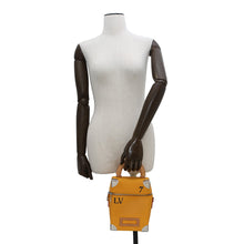 Load image into Gallery viewer, LOUIS VUITTON Vertical Box Trunk SaffronYellowM59666 CowhideLeather
