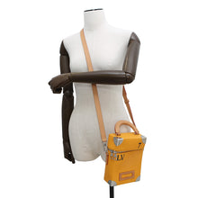 Load image into Gallery viewer, LOUIS VUITTON Vertical Box Trunk SaffronYellowM59666 CowhideLeather

