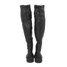Load image into Gallery viewer, Valentino Garavani Studded long boots Black Leather Size 35
