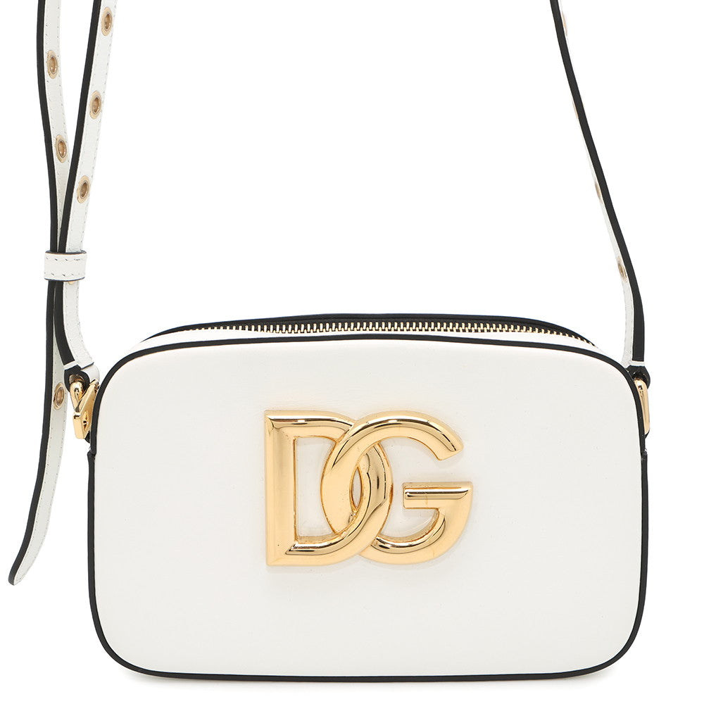 DOLCE&GABBANA DG Logo 3.5 Shoulder Bag WhiteBB7095AW576 Leather