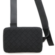 Load image into Gallery viewer, Bottega Veneta Crossbody Bag Black778706 Rubber Leather
