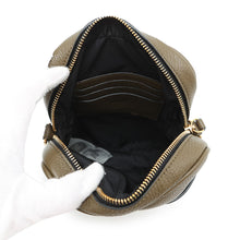 将图像加载到图库查看器中，Gianni Versace Medusa Shoulder Bag Khaki1002885 Calf Leather
