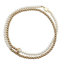 Load image into Gallery viewer, MIUMIU Faux Pearl Necklace Gold/Pearl White5JC975 Faux Pearl Metal
