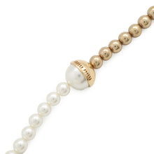 Load image into Gallery viewer, MIUMIU Faux Pearl Necklace Gold/Pearl White5JC975 Faux Pearl Metal
