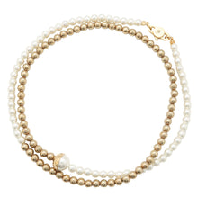 Load image into Gallery viewer, MIUMIU Faux Pearl Necklace Gold/Pearl White5JC975 Faux Pearl Metal
