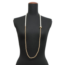 Load image into Gallery viewer, MIUMIU Faux Pearl Necklace Gold/Pearl White5JC975 Faux Pearl Metal
