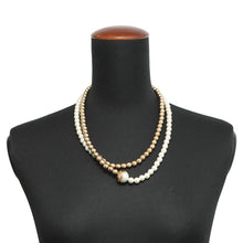 Load image into Gallery viewer, MIUMIU Faux Pearl Necklace Gold/Pearl White5JC975 Faux Pearl Metal
