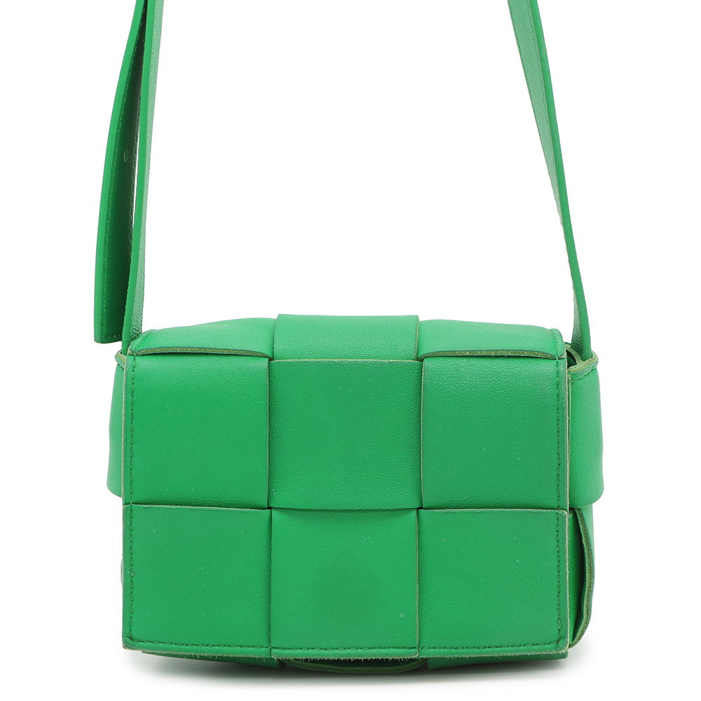 Bottega Veneta ★Candy Cassette Shoulder Parakeet666688 Lambskin