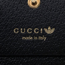 Load image into Gallery viewer, GUCCI adidas Collaboration Horsebit Shoulder Wallet Black/White702248 Leather
