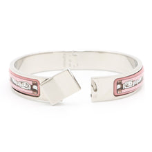 将图像加载到图库查看器中，HERMES Clic crack Size PM Silver/Pink Metal
