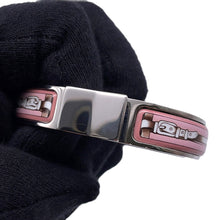 将图像加载到图库查看器中，HERMES Clic crack Size PM Silver/Pink Metal
