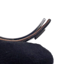 将图像加载到图库查看器中，HERMES Combination Bangle Size S Black/Silver Leather Metal
