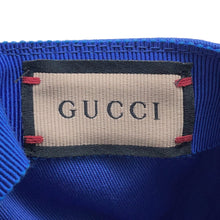 将图像加载到图库查看器中，GUCCI cap Blue751400 Cotton100% Size 58/M
