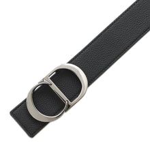 将图像加载到图库查看器中，Dior CD Icon Reversible Belt Gray Leather Size 80
