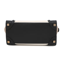 Load image into Gallery viewer, CELINE Luggage shopper White/Black/Gray167793 Leather Size micro
