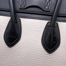 Load image into Gallery viewer, CELINE Luggage shopper White/Black/Gray167793 Leather Size micro
