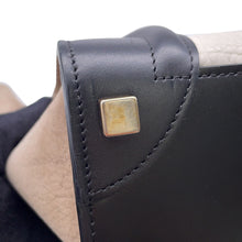 Load image into Gallery viewer, CELINE Luggage shopper White/Black/Gray167793 Leather Size micro
