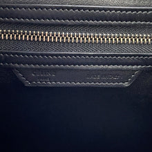 Load image into Gallery viewer, CELINE Luggage shopper White/Black/Gray167793 Leather Size micro
