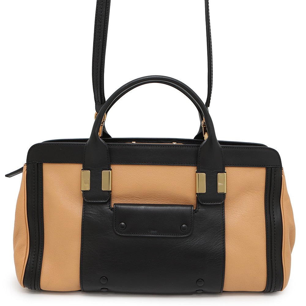 Chloe Alice 2WAYBag Brown/Black3S0161 Leather