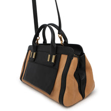 将图像加载到图库查看器中，Chloe Alice 2WAYBag Brown/Black3S0161 Leather
