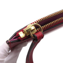 将图像加载到图库查看器中，GUCCI BOSCO Clutch Bag Beige/Pink/Red506280 GG Supreme Suede Leather

