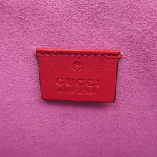 将图像加载到图库查看器中，GUCCI ★BOSCO Clutch Bag Beige/Pink/Red506280 GG Supreme Suede Leather
