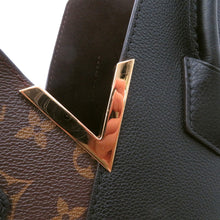 将图像加载到图库查看器中，LOUIS VUITTON Kimono NoirM40460 Monogram Calf Leather Size MM
