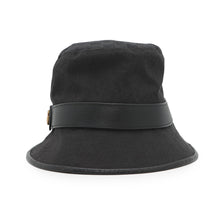 Load image into Gallery viewer, GUCCI Original GG Canvas Bucket Hat Size 59/L Black576587 Canvas Leather

