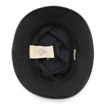 Load image into Gallery viewer, GUCCI Original GG Canvas Bucket Hat Size 59/L Black576587 Canvas Leather
