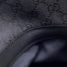 Load image into Gallery viewer, GUCCI Original GG Canvas Bucket Hat Size 59/L Black576587 Canvas Leather
