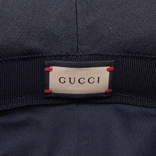 Load image into Gallery viewer, GUCCI Original GG Canvas Bucket Hat Size 59/L Black576587 Canvas Leather

