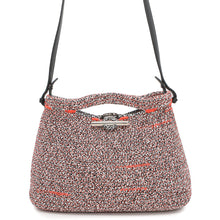 Load image into Gallery viewer, BALENCIAGA Zigzag Shoulder White/Black/Orange380687 Canvas Leather
