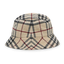 Load image into Gallery viewer, BURBERRY Check bucket hat Size M Beige Cotton100%
