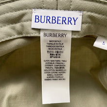Load image into Gallery viewer, BURBERRY Bucket hat Size 59/L Khaki Cotton100%
