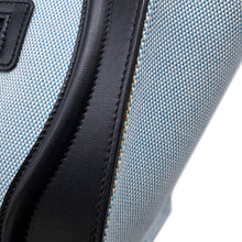 Load image into Gallery viewer, CELINE Luggage shopper Light Blue/White/Black189793 Canvas Leather Size micro

