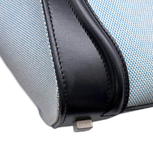 Load image into Gallery viewer, CELINE Luggage shopper Light Blue/White/Black189793 Canvas Leather Size micro
