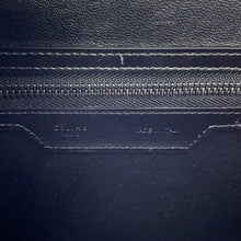 Load image into Gallery viewer, CELINE Luggage shopper Light Blue/White/Black189793 Canvas Leather Size micro
