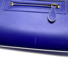 Load image into Gallery viewer, CELINE Luggage shopper Blue189793 Leather Size micro
