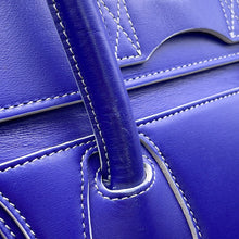 Load image into Gallery viewer, CELINE Luggage shopper Blue189793 Leather Size micro

