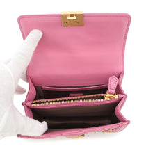 Load image into Gallery viewer, MCM Visetos Studded 2-Way Bag PinkMWE4SVI76PK001 Leather Rhinestone
