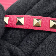 将图像加载到图库查看器中，Valentino Garavani ★Rock Studded Shoulder Bag Pink Leather
