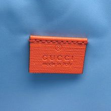 Load image into Gallery viewer, GUCCI Interlocking G Tote Bag Blue/Orange/White550763 Leather Nylon
